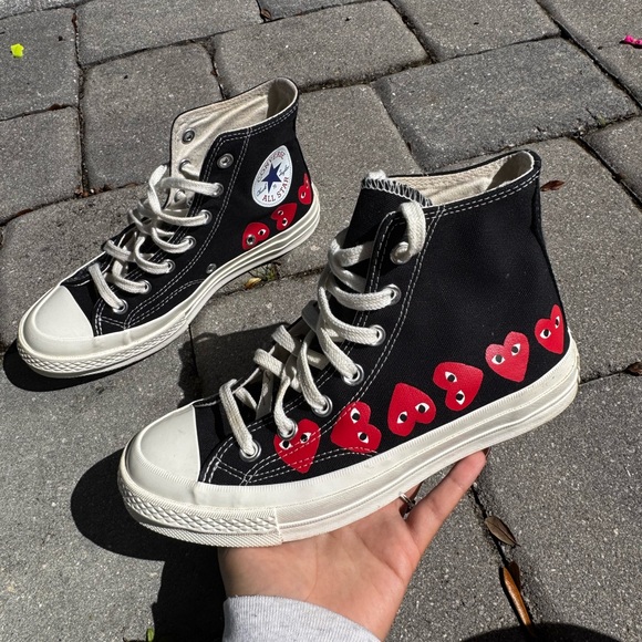 Converse Shoes - Converse x Play Comme Des Garçons High Tops